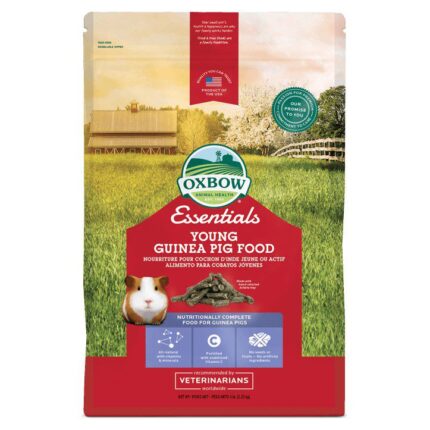 Oxbow Essentials Young Guinea Pig Food - อาหารแกสบี้วัยเด็ก (อายุ 1-6 เดือน) 5 lb (6484)