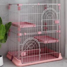 2 Layers Pet Cage DC-1-2 - กรงสัตว์เลี้ยง 2ชั้น พร้อมชั้นวาง (76x51x89cm)