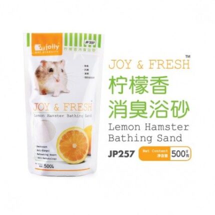 SOOS Jolly Joy & Fresh Lemon Hamster Bathing Sand JP257 - ทรายอาบน้ำ หนูแฮมสเตอร์ กลิ่นเลมอน 500g  (10324)
