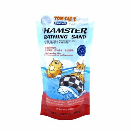Tom Cat Pakeway Hamster Bathing Sand - ทรายอาบน้ำกลิ่นสตรอว์เบอร์รี่ 500g (11312)