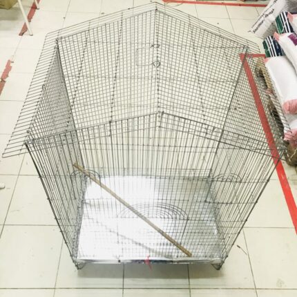 SOOS KIAO Bird Cage No.2 - กรงนกทรงหลังคาบ้าน เบอร์ 2 (72x52x122cm) (10663)