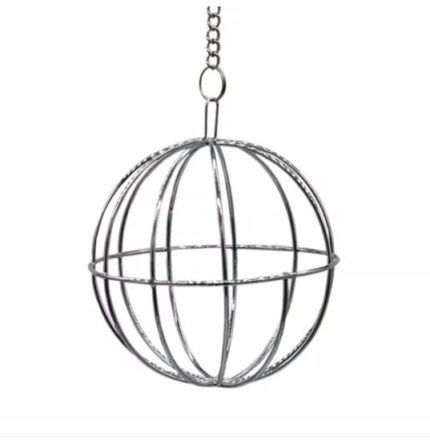Metal Hay Holder With Chain small size - ลูกบอลเหล็กใส่หญ้าเล็ก (10066)