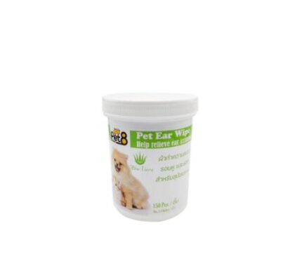 TBD Pet8 Pet Ear Wipe - ผ้าเช็ดทำความสะอาดร่องหู 150ชิ้น (10009)