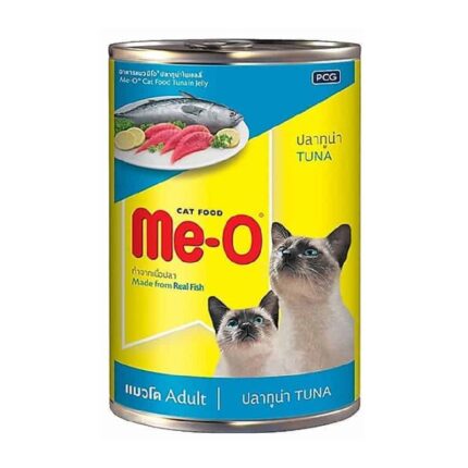 Me-O Can Adult Tuna - อาหารแมวเปียกกระป๋องรสปลาทูน่า 400g (10877)