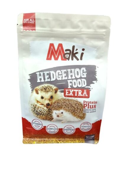 Maki Hedgehog Food Extra Protein Plus - อาหารเม่น แบบเม็ดสำเร็จรูป สูตรรวมแมลง 600g (12828)