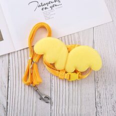 Pet Harness & Leash Angel Wing S - สายจูง + รัดอกสำหรับสัตว์เลี้ยงขนาดเล็ก ปีกนางฟ้า ความยาว 110 ซม. รอบอก 26 - 32 ซม. รอบคอ 10 ซม. (13486)