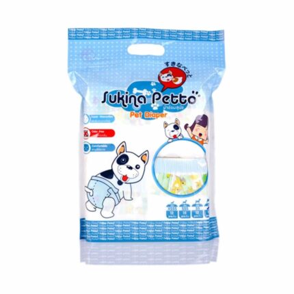 TBD Sukina Petto Pet Diaper - ผ้าอ้อมสุนัขขนาดไซส์ S (12ชิ้น) (50425)