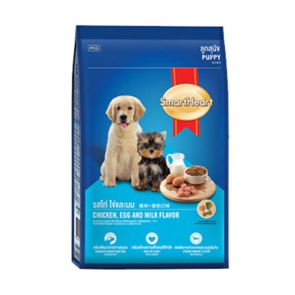 Smartheart Puppy Chicken Egg & Milk - อาหารลูกสุนัขรสไก่ไข่และนม 1.3kg (12905)