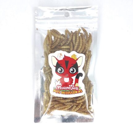 Minimons Dried Mealworms - หนอนนกอบแห้งซองเล็ก (12442)