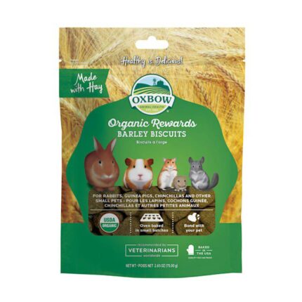 SOOS Oxbow Organic Barley Biscuits - ขนมรสชาติหญ้าออร์แกรนิคบาร์เลต์ 75g (13839)
