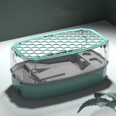 Nomoypet Turtle Tank M - แทงค์สำหรับเลี้ยงเต่าน้ำขนาดเล็ก พร้อมฝา (49x25x21cm) (21943)