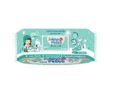 Sukina Petto Pet Wipe Cool Mint - ผ้าเช็ดทำความสะอาดสัตว์เลี้ยงสูตรมินต์ (70ชิ้น) (589694)