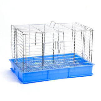 SOOS Rabbit Cage T2K - กรงสำหรับกระต่ายและสัตว์ฟันแทะ ซี่ลวดโครเมี่ยม (56X35X37Cm) (49487)