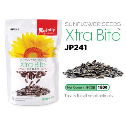 Jolly Xtra Bite Sunflower Seeds JP241 - เมล็ดทานตะวัน ขนมสัตว์เลี้ยง 180g (64131)