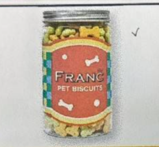 TBD Franc Biscuits Mixed Vegetables for Dogs - บิสกิต รสผักรวม สำหรับสุนัข 300g (8309)