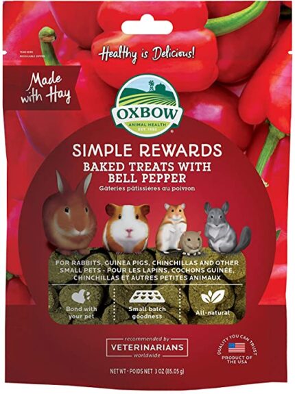 Oxbow Simple Reward Baked Treats With Bell Pepper - ขนมพริกหยวกอบแห้ง 85g (77864) (8)