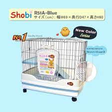 SOOS Shobi R51A Rabbit Cage - กรงสำหรับกระต่าย 2ชั้นพร้อมอุปกรณ์และล้อ (65x44x60cm) (263280)