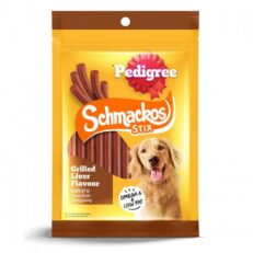 Pedigree Schmackos Stix Grilled Liver Flavor - ขนมชนิดแท่งสำหรับสุนัขรสตับย่าง 60g (261509)