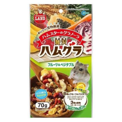SOOS Minimal Land Hamster Food - อาหารเสริมสำหรับหนูแฮมสเตอร์ สูตรผลไม้รวมอบแห้ง 70g (306575)