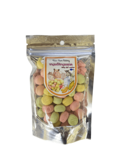 Ham Ham Bakery Milky Ball Cookies - ขนมสัตว์เลี้ยง ขนมผิงนมสด 20g (315045)