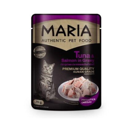 MARIA Authentic Cat Food Tuna & Salmon In Gravy