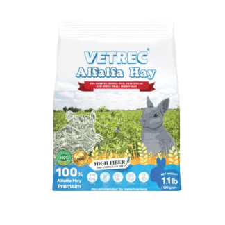 VETREC Alfalfa Hay Premium High Fiber - หญ้าอัลฟาฟ่าเกรดพรีเมี่ยม ไฟเบอร์สูง 500g (338216)