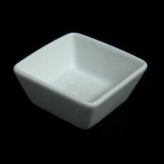 Wide-mouthed Square Ceramic Cup - ถ้วยเซรามิคสี่เหลี่ยมปากกว้างคละสี กว้าง3.75นิ้ว สูง2นิ้ว (367951)