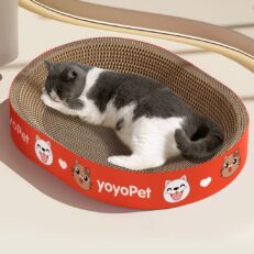 YOYOPET Cat Scratcher M - ของเล่นแมว ที่ลับเล็บแมวแบบวงรี ขนาด 46x30x9.5 เซนติเมตร (387146)
