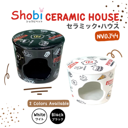TBD Shobi Hamster House NV0344 - บ้านเซรามิครูปถังป๊อปคอร์น (12.2x12.2x9.7cm) (418359)