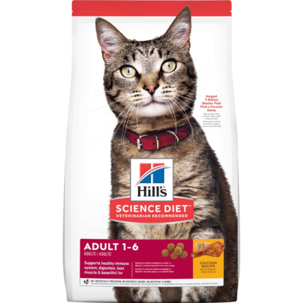 TBD Hill's Science Diet Adult Chicken Recipe cat food - อาหารแมว สูตรไก่ สำหรับแมวอายุ 1-6 ปี 2kg (422927)