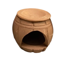 Terracotta Air House - บ้านแอร์ดินเผาพร้อมฝาปิด 4นิ้ว สูง3.5นิ้ว (436573)