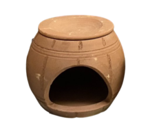 Terracotta Air House - บ้านแอร์ดินเผาพร้อมฝาปิด 6.5นิ้ว สูง5นิ้ว (415627)