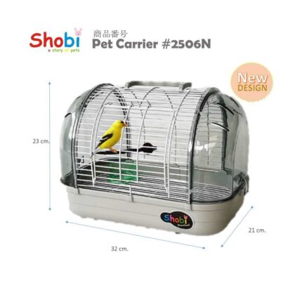 SOOS Shobi Bird Case 2506N - กรงนกแคปซูลเกรดพรีเมี่ยม (32x21x23cm) (451578)
