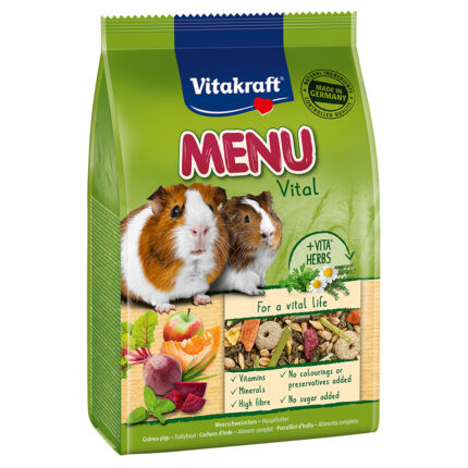 SOOS Vitakraft Menu Vital Guinea Pig - วิตาคราฟ อาหารหนูแกสบี้ 400g (450859)