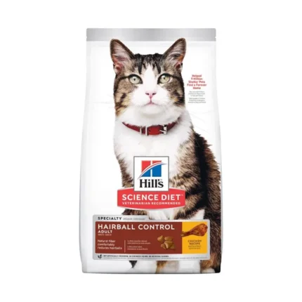 TBD Hill's Science Diet Adult Hairball Control Chicken Recipe cat food - อาหารแมวโต สูตรควบคุมก้อนขน สำหรับแมวโต 1-6ปี 1.58kg (464431)