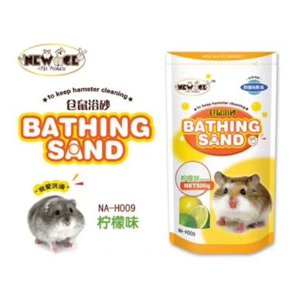 New Age Hamster Bedding Sand - ทรายอาบน้ำหนูแฮมเตอร์ กลิ่นเมล่อน 500g (472350)