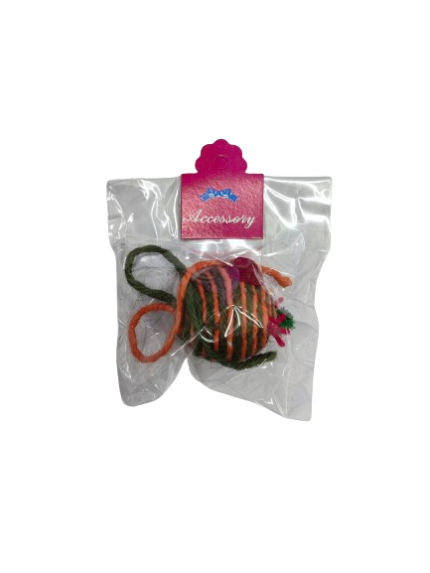 SOOS Patcharin Bell Ball Wrapped Around String Size S - บอลกระดิ่งพันเส้นเชือกคละสี ไซซ์S (Ø=4cm)(481401)