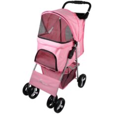 Pet Empire Pet Stroller - รถเข็นสัตว์เลี้ยง 10-15kg สีชมพู (23-00951)(510999)