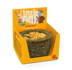 Little One Flower Bowl Treat-toy for all Small Mammals - ขนมกระต่ายและสัตว์ฟันแทะ ทรงกระถางดอกไม้ 120g