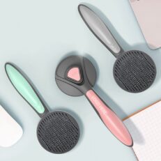 Pakeway Premium Pet Brush Self Cleaning Button - หวีแปรงขนสัตว์เลี้ยงแบบมีปุ่มกด (19x7×4cm) (565024)