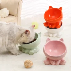 SOOS Pet Bowl Elevated Ceramic - ชามอาหารเซรามิกสำหรับสัตว์เลี้ยงแบบยกสูง (11x13cm) (578162)