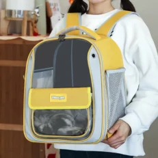 SOOS Pet Carrier Backpack - กระเป๋าเป้สำหรับใส่สัตว์เลี้ยง แบบหน้าต่างใส (39x33x25cm) (572272)