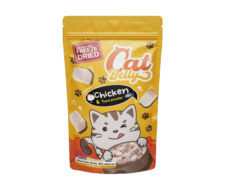 CatBelly Chicken and Tuna Powder Freeze Dried - ขนมอกไก่ฟรีซดราย พร้อมผงโรยทูน่า 80g