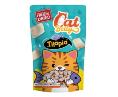 CatBelly Tilapia Freeze Dried - ขนมเนื้อปลานิลฟรีซดราย 80g