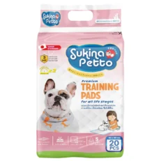 SOOS Sukina Petto Traning Pad - แผ่นรองซับอนามัยสัตว์เลี้ยง (60x90cm) (20ชิ้น/ห่อ) (589732)