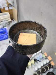 SOOS High Rimmed Marble Pattern Ceramic Cup - ถ้วยเซรามิคขอบสูงคละสี ลายหินอ่อน กว้าง5.5นิ้ว สูง2.5นิ้ว (601674)