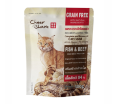 CheerShare Rich Meat Formula Grain Free - อาหารเม็ดแมวโต สูตรเนื้อเข้มข้น 300g (599574)